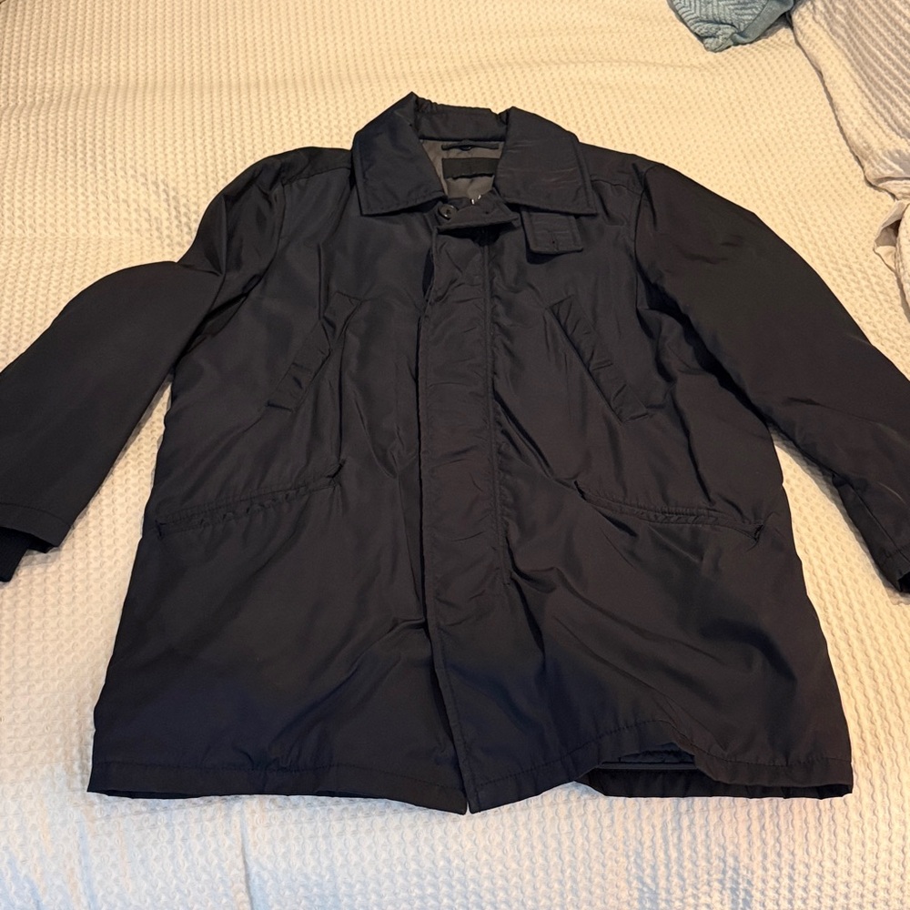 Prada Men's Black Trench Coat